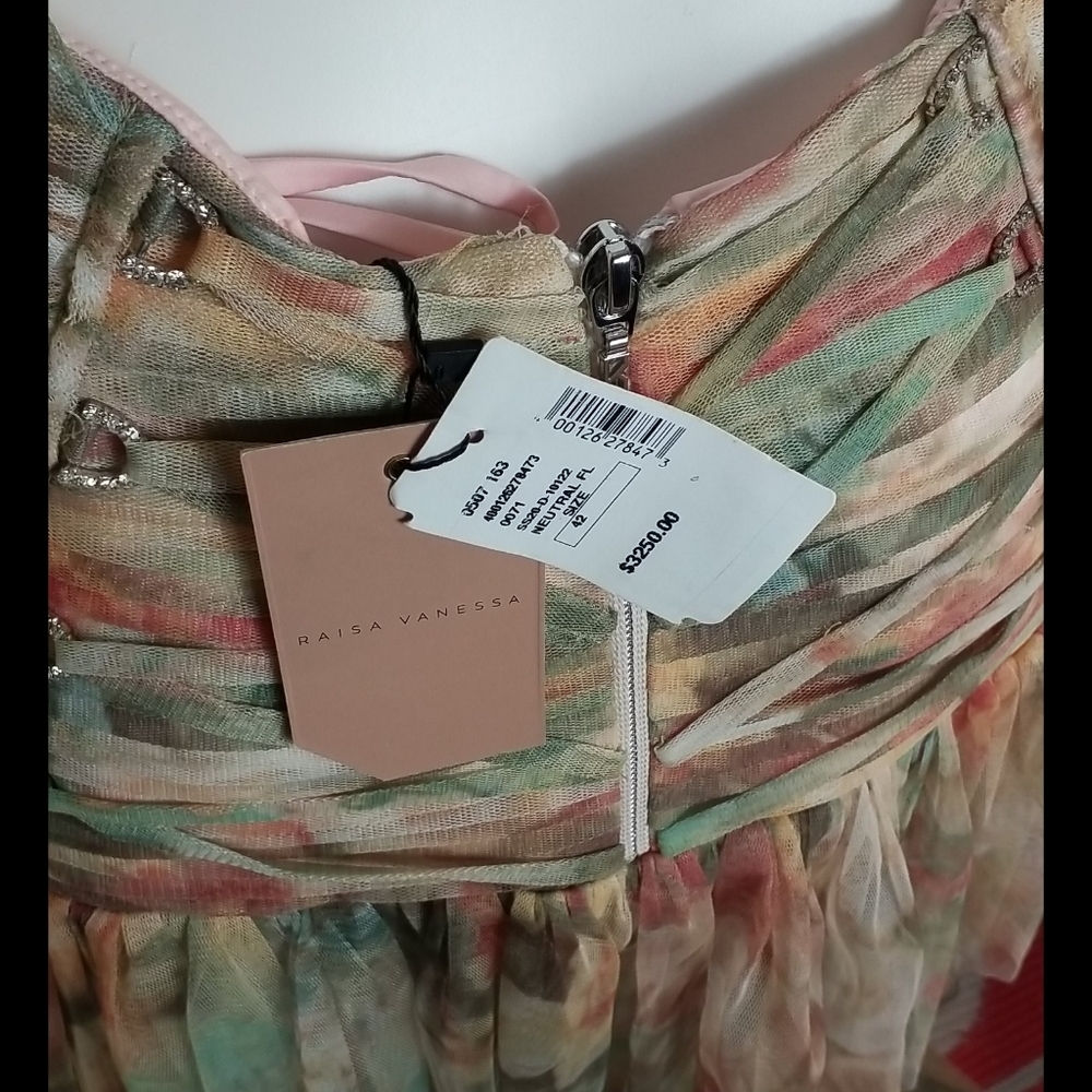 Raise vanessa floral tier draped ruffle gown - Picture 12 of 16